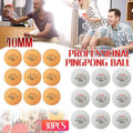 Premium 3-Star Table Tennis Training Balls 40mm for Practice - Yellow, 30pcs
