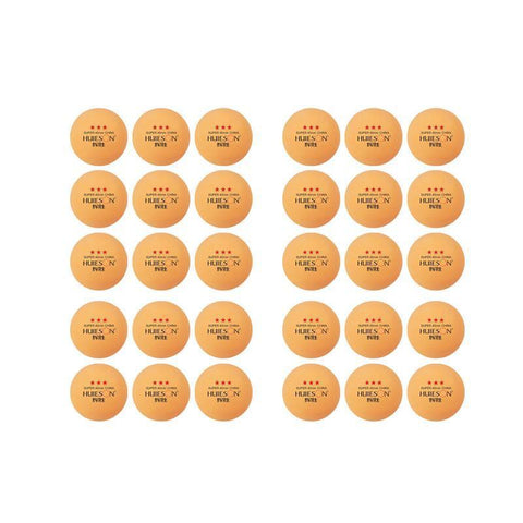 Premium 3-Star Table Tennis Training Balls 40mm for Practice - Yellow, 30pcs