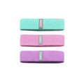 Aolikes 3 Pack Non-Slip Fabric Resistance Booty Bands with Carry Bag - Light Grey/Grey/Black