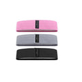 Aolikes 3 Pack Non-Slip Fabric Resistance Booty Bands with Carry Bag - Pink/Grey/Black