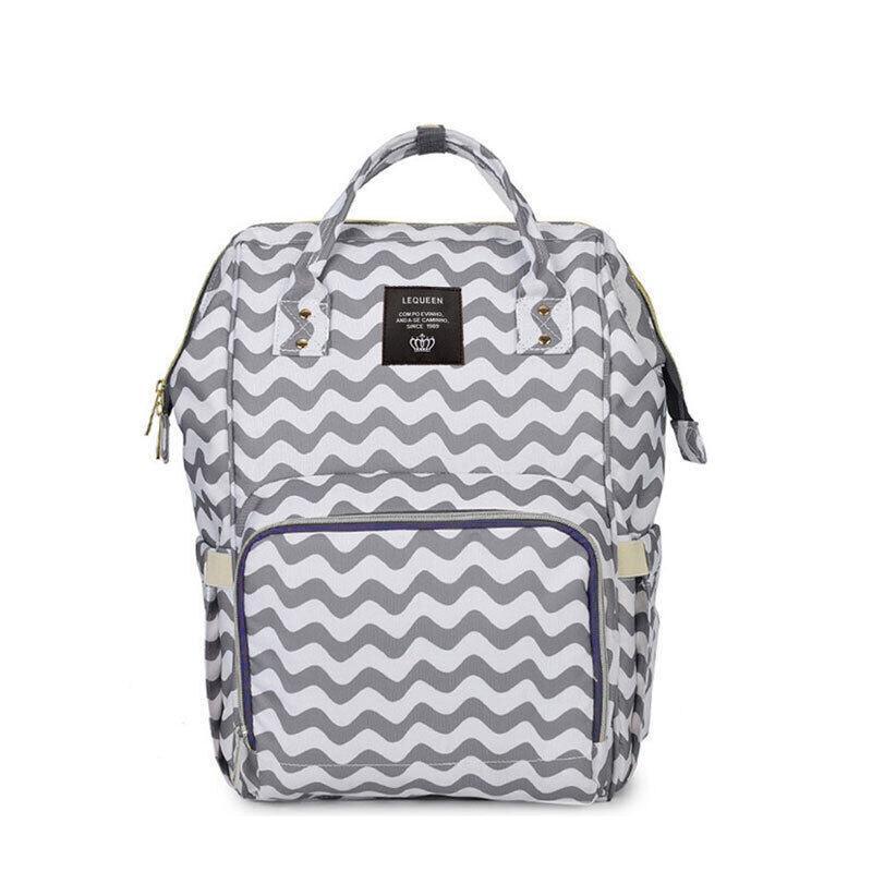 Luxury Multifunctional Diaper Nappy Backpack Maternity Mummy Changing Bag - Purple - SuperSaverAU - view 12