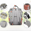 Luxury Multifunctional Diaper Nappy Backpack Maternity Mummy Changing Bag - Pink Gray - SuperSaverAU - view 4