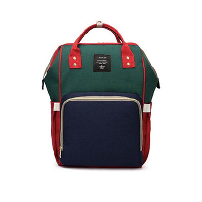 Luxury Multifunctional Diaper Nappy Backpack Maternity Mummy Changing Bag - Tangerine Pink