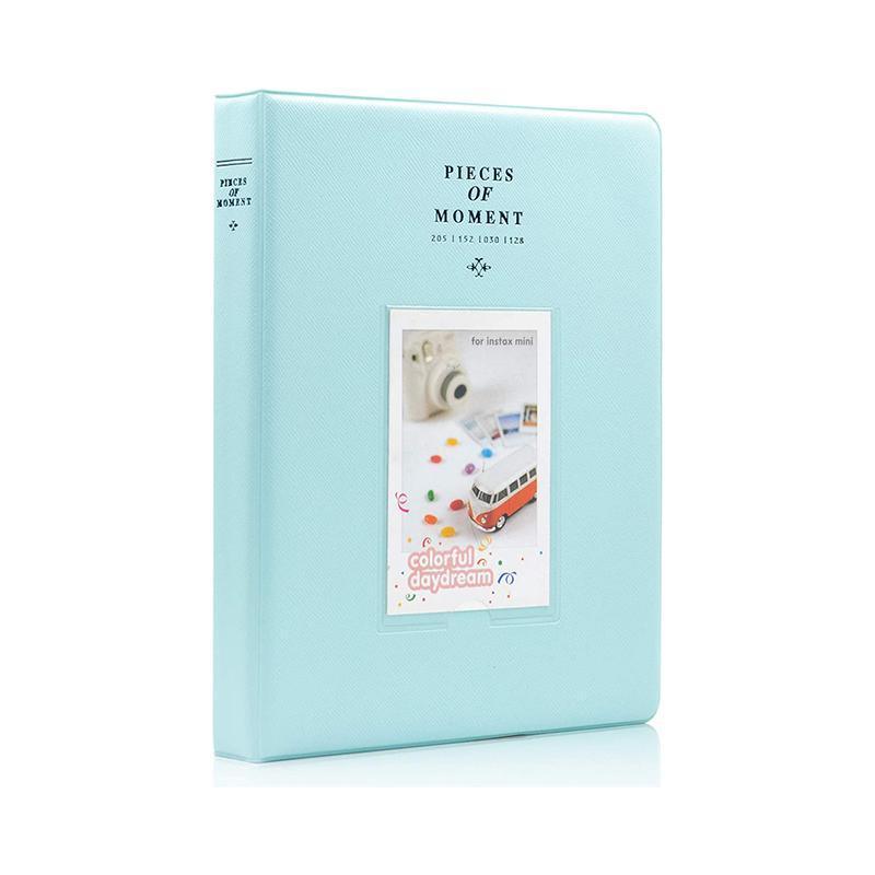 Premium Sky Blue 128 Pocket Polaroid FujiFilm Photo Album