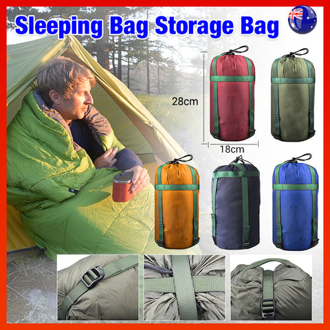 Premium Sleeping Bag Compression Storage Sack - Lake Blue