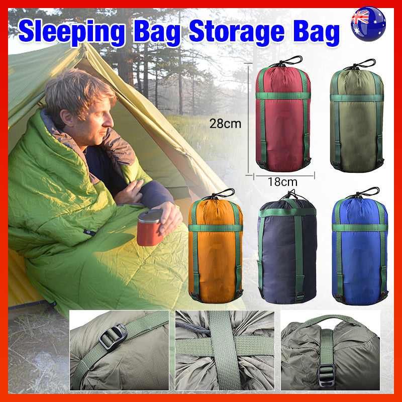 Premium Sleeping Bag Compression Storage Sack - Lake Blue