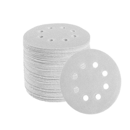 60 80 120 240 Grit 5-Inch 6-Hole Sanding Discs - 100 Pack