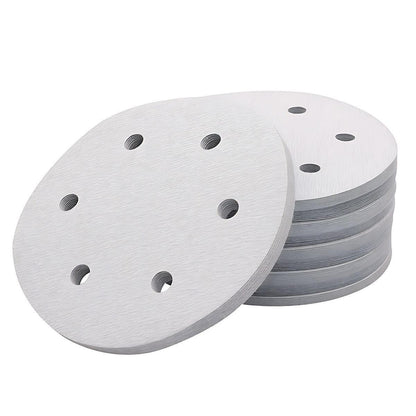 80 120 240 Grit 5-Inch 6-Hole Sanding Discs - 100 Pack