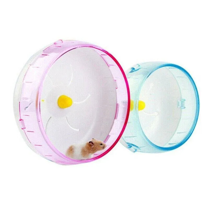 Premium Hamster Guinea Pig Running Disc Wheel - Blue 21cm