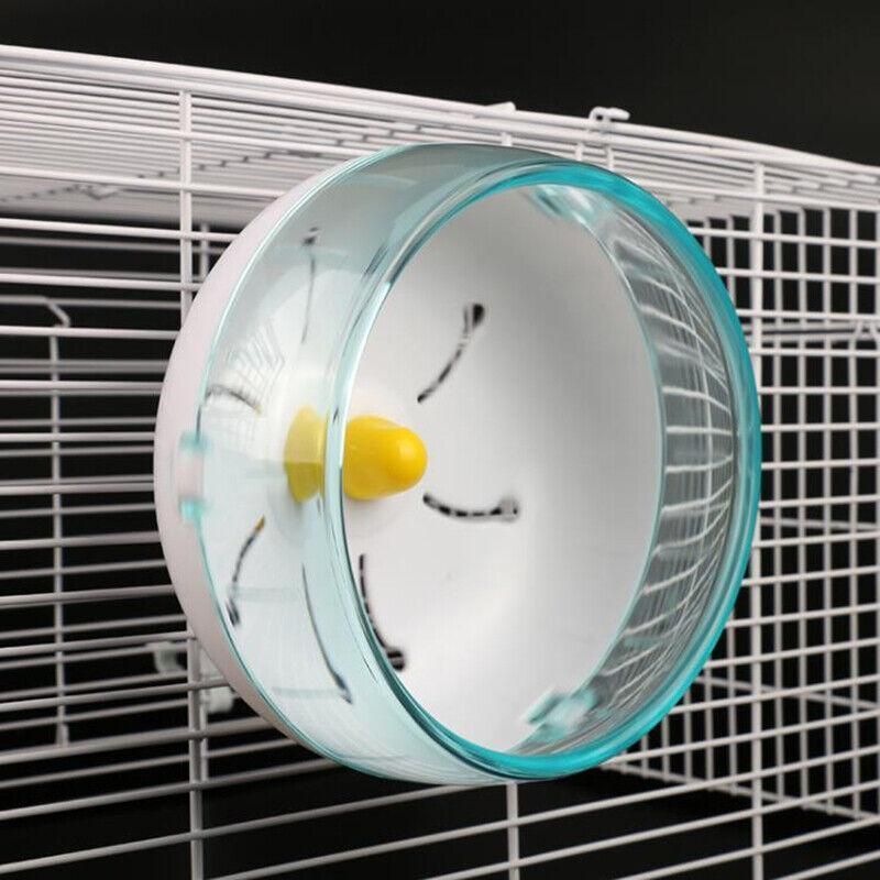 Premium Hamster Guinea Pig Running Disc Wheel - Blue 21cm