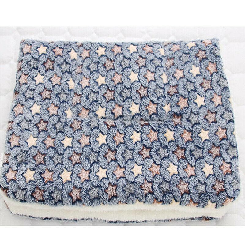 Premium Soft Pet Cushion Mattress Warm Pad - Blue Whitestar S