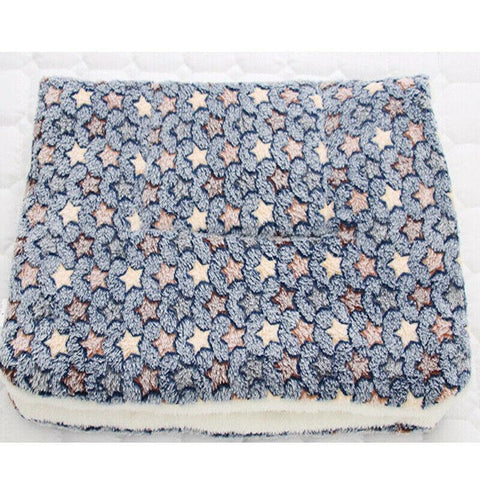 Premium Soft Pet Cushion Mattress Warm Pad - Blue Whitestar S