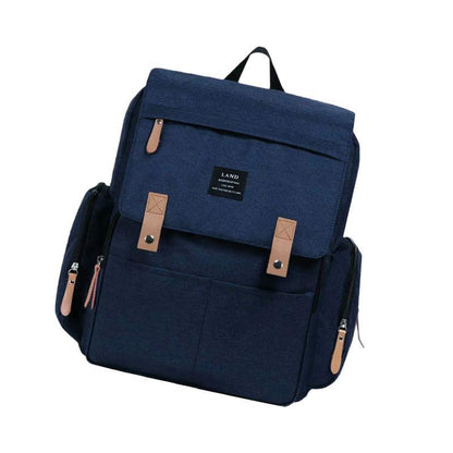 Multifunctional Diaper Backpack Changing Bag - Beige Grey