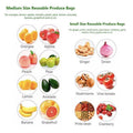 Premium Fruit Net Bags with Drawstring - 10 x 15cm, 50pcs