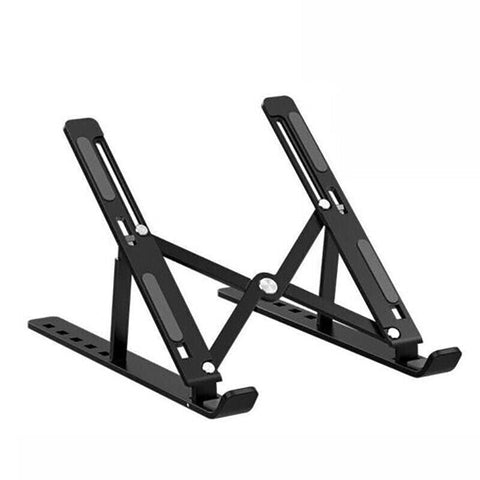 Adjustable Portable Laptop Stand - Aluminum Alloy for 11 to 17.3 Inch Devices - Silver - SuperSaverAU - view 2