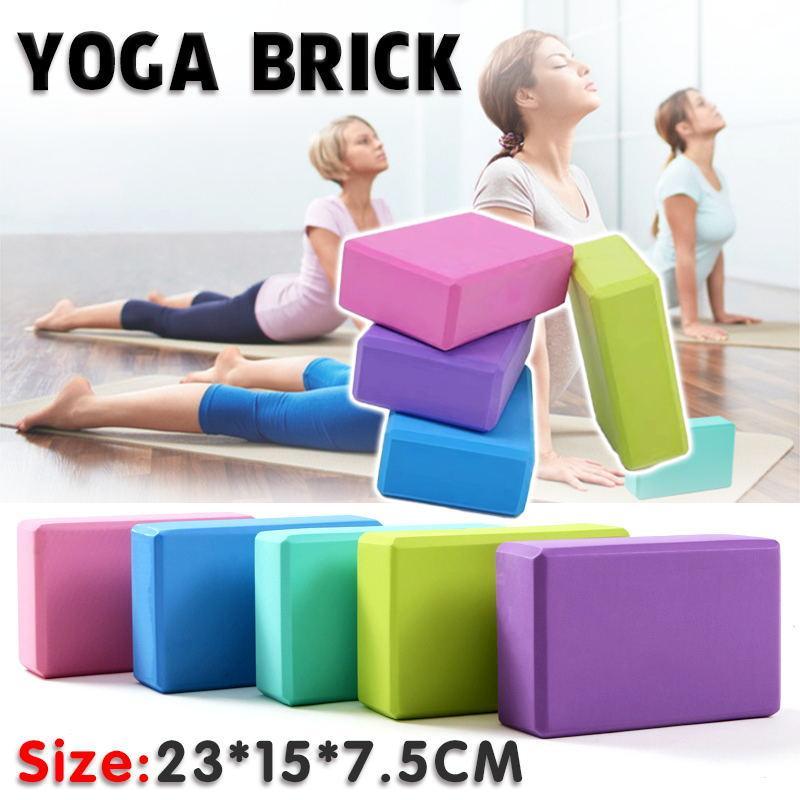 Premium 2PCS Non-Toxic EVA Yoga Blocks for Pilates & Stretching - Blackish Green