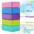 Premium 2PCS Non-Toxic EVA Yoga Blocks for Pilates & Stretching - Blackish Green