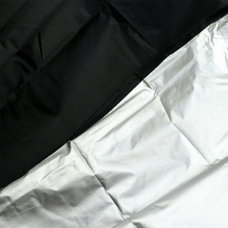 Premium 230x110cm Round Waterproof Outdoor Furniture Cover Black Garden Table Protector