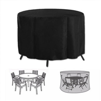 Outdoor Furniture Round 1.28M/1.85M/2.3M Cover Waterproof Garden Table Shelter - 230*110cm