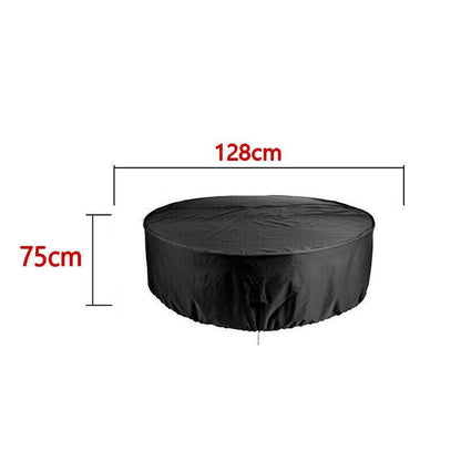 Outdoor Furniture Round 1.28M/1.85M/2.3M Cover Waterproof Garden Table Shelter - 230*110cm