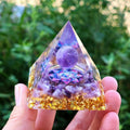 Premium Orgonite Pyramid Decor – Green Tree 50 x 50mm