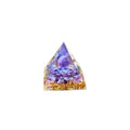 Premium Orgonite Pyramid Decor – Blue Ring 60 x 60mm