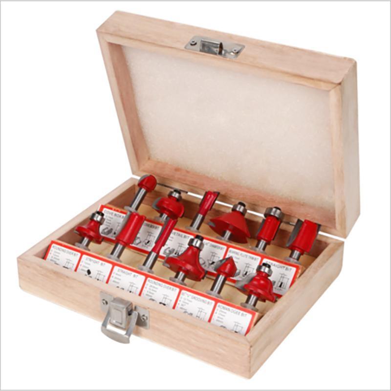 15-Piece Router Bits Set for Woodworking - Tungsten Carbide