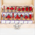 15-Piece Router Bits Set for Woodworking - Tungsten Carbide - SuperSaverAU - view 4