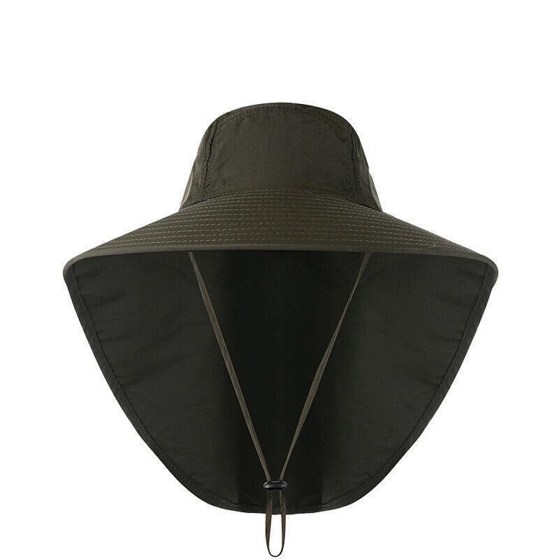 Premium Navy Unisex Neck Flap Outdoor Fishing Hat