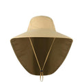 Premium Khaki Unisex Neck Flap Outdoor Fishing Hat