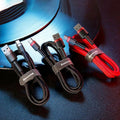 Baseus USB to Type C Charger Cable 3A Fast Charging - Red & Black 0.5M (2PCS) - SuperSaverAU - view 3