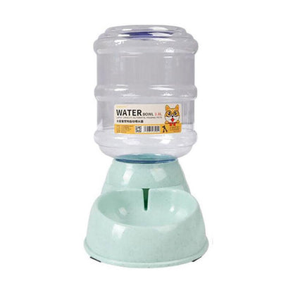 Automatic 3.8L Water Feeder & Food Dispenser for Dogs, Cats & Puppies - Grey