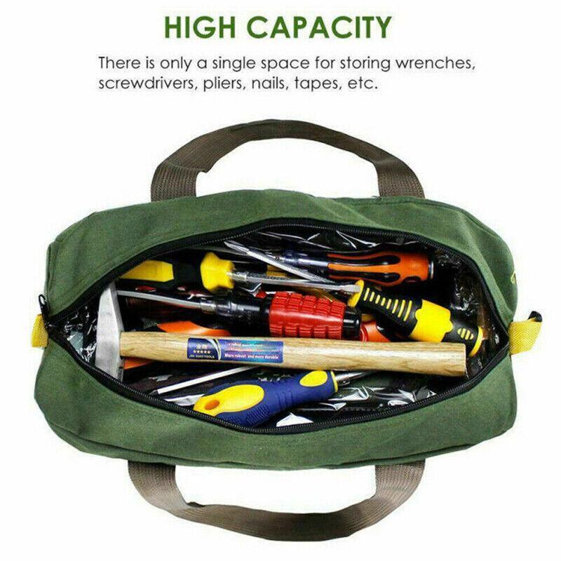Premium Waterproof Canvas Tool Bag with Carry Handle - Large, 40 x 15 x 22cm