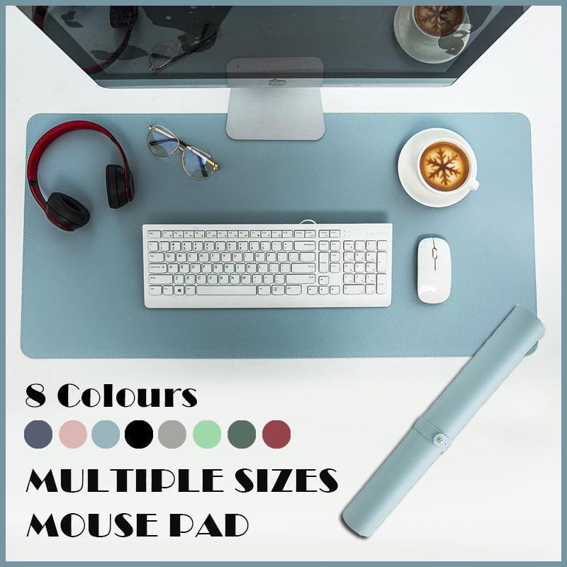 Large Leather Gaming Mouse Pad 120x60cm Waterproof - Grey