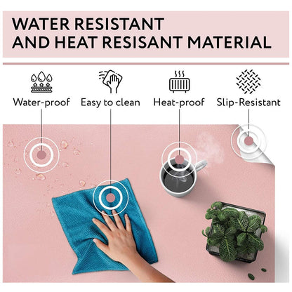 Large Leather Gaming Mouse Pad 120x60cm Waterproof - Grey