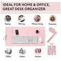 Large Leather Gaming Mouse Pad 120x60cm Waterproof - Grey - SuperSaverAU - view 5