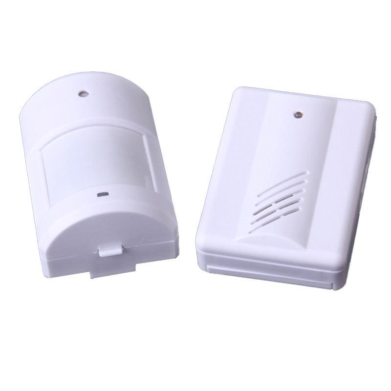 Wireless PIR Motion Sensor Door Chime Alarm - 2 Receivers + 1 Sensor