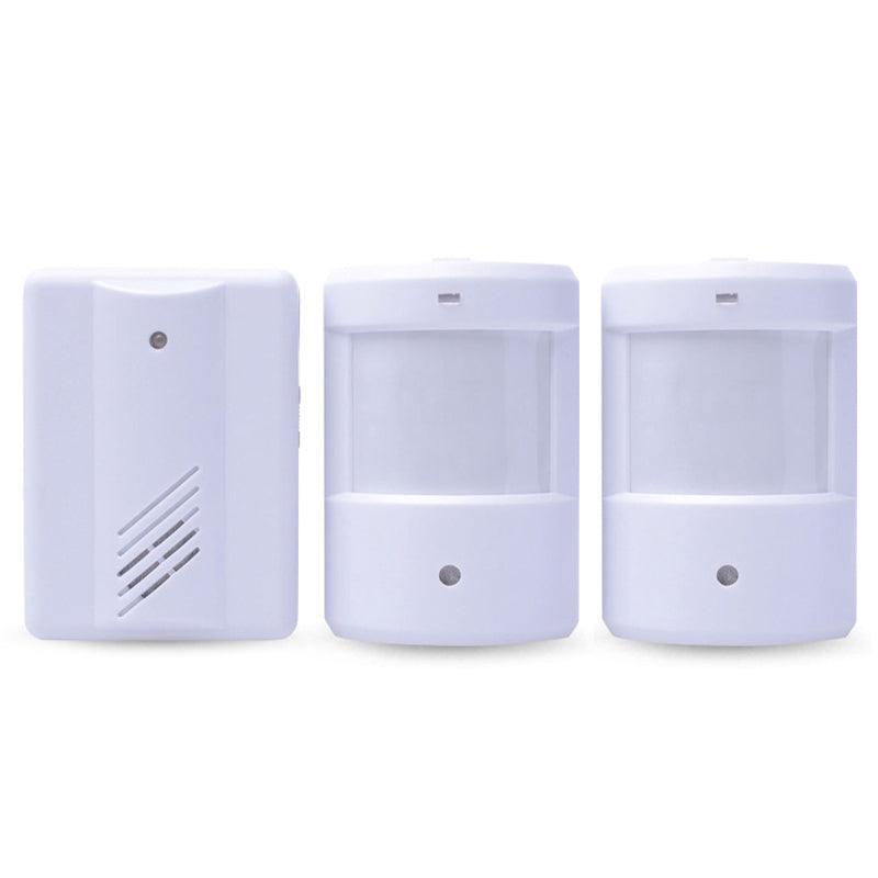 Wireless PIR Motion Sensor Door Chime Alarm - 1 Receiver + 2 Sensors