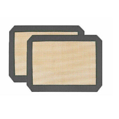 Silicone Baking Mat Non Stick Reusable Sheet for Pastry Dough Cookie Oven Bakeware - Red 4PCS(2*30X21+2*42X29.5CM)