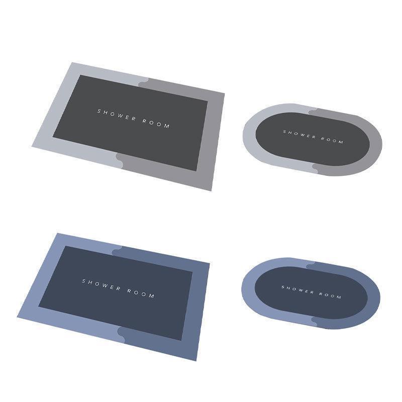 Premium Super Absorbent Bath Mat – Blue Rectangle 40 x 60cm