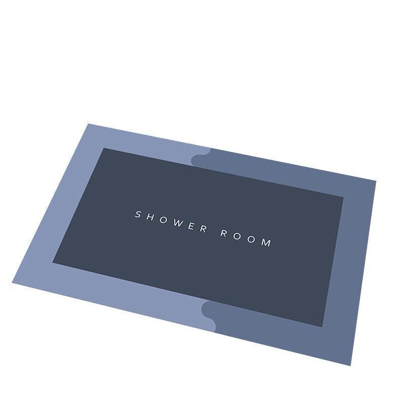 Premium Super Absorbent Bath Mat – Blue Rectangle 40 x 60cm