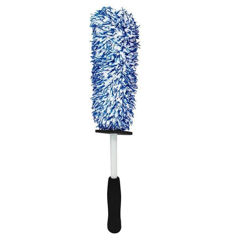 Premium Blue White Soft Alloy Wheel Cleaning Brush 44.5cm