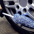 Premium Blue White Soft Alloy Wheel Cleaning Brush 44.5cm