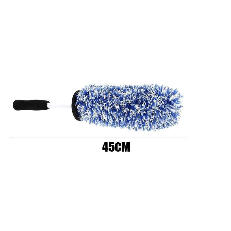 Premium Blue White Soft Alloy Wheel Cleaning Brush 44.5cm