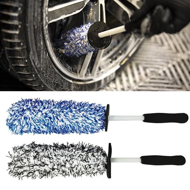 Premium Blue White Soft Alloy Wheel Cleaning Brush 44.5cm