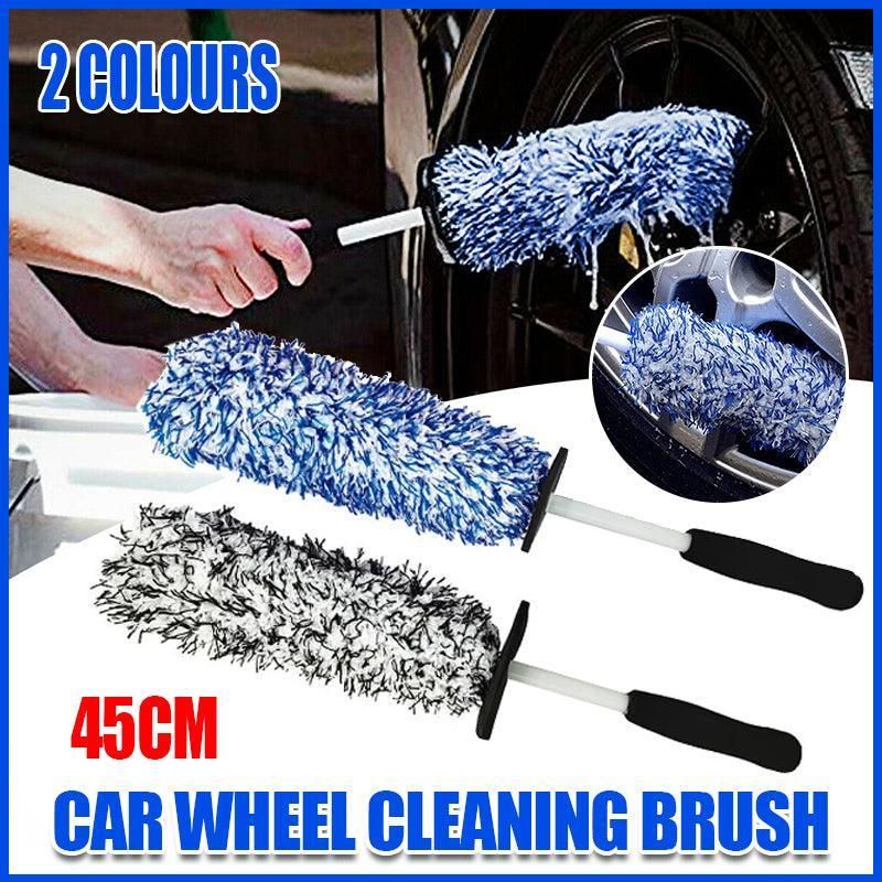 Premium Blue White Soft Alloy Wheel Cleaning Brush 44.5cm
