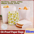 1000PCS Oil-proof Takeaway Paper Bags for Premium Takeout Supply - Smiling faces-23*13*7cm - SuperSaverAU - view 1