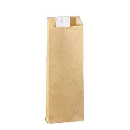 Kraft Paper Takeaway Bags 200PCS for Food Packaging
