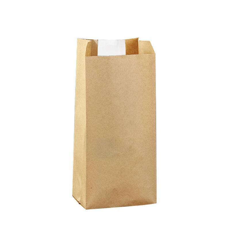 Kraft Paper Takeaway Bags 200PCS for Food Packaging