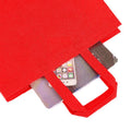 100PCS Reusable Non Woven Shopping Bags Eco Friendly Washable Tote Bags Red - 38X30X10CM - SuperSaverAU - view 3